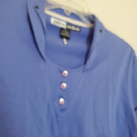 Jamie Sadock Women's Size M Blue Short Sleeve Golf Polo Top 100% Cotton - Picture 4 of 14